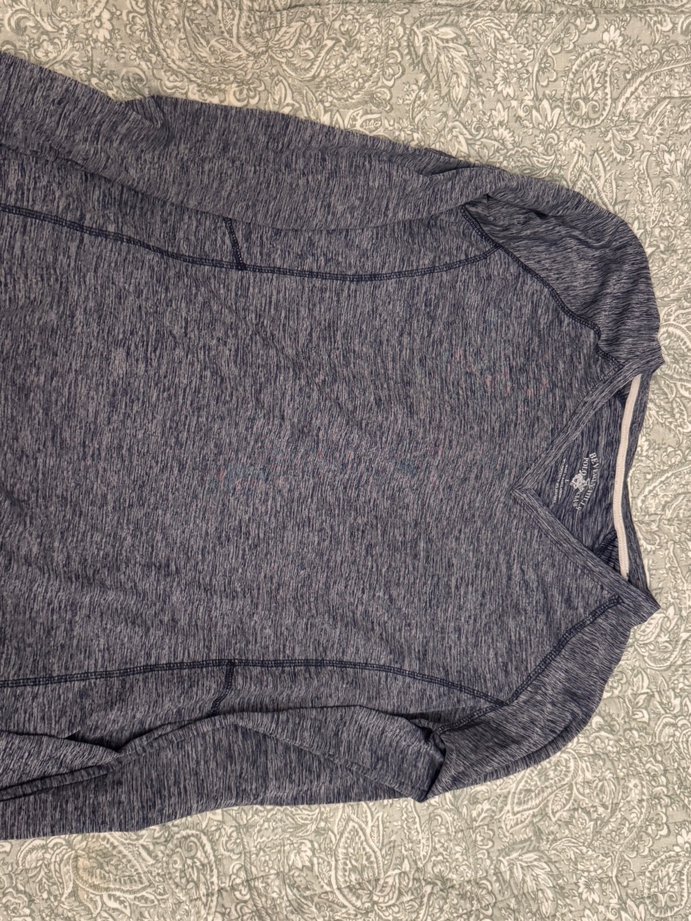 Women’s Heathered Navy Golf/Rash-guard Longsleeve